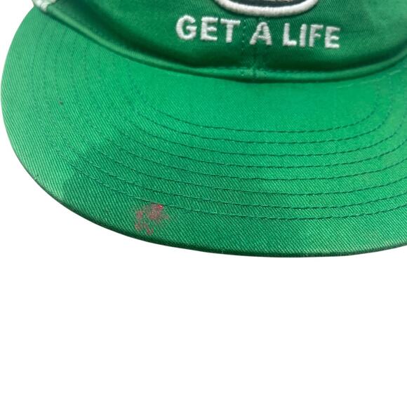 Nintendo Get A Life Green Trucker Hat Mens L 1-Up Mushroom Snapback - Picture 3 of 13